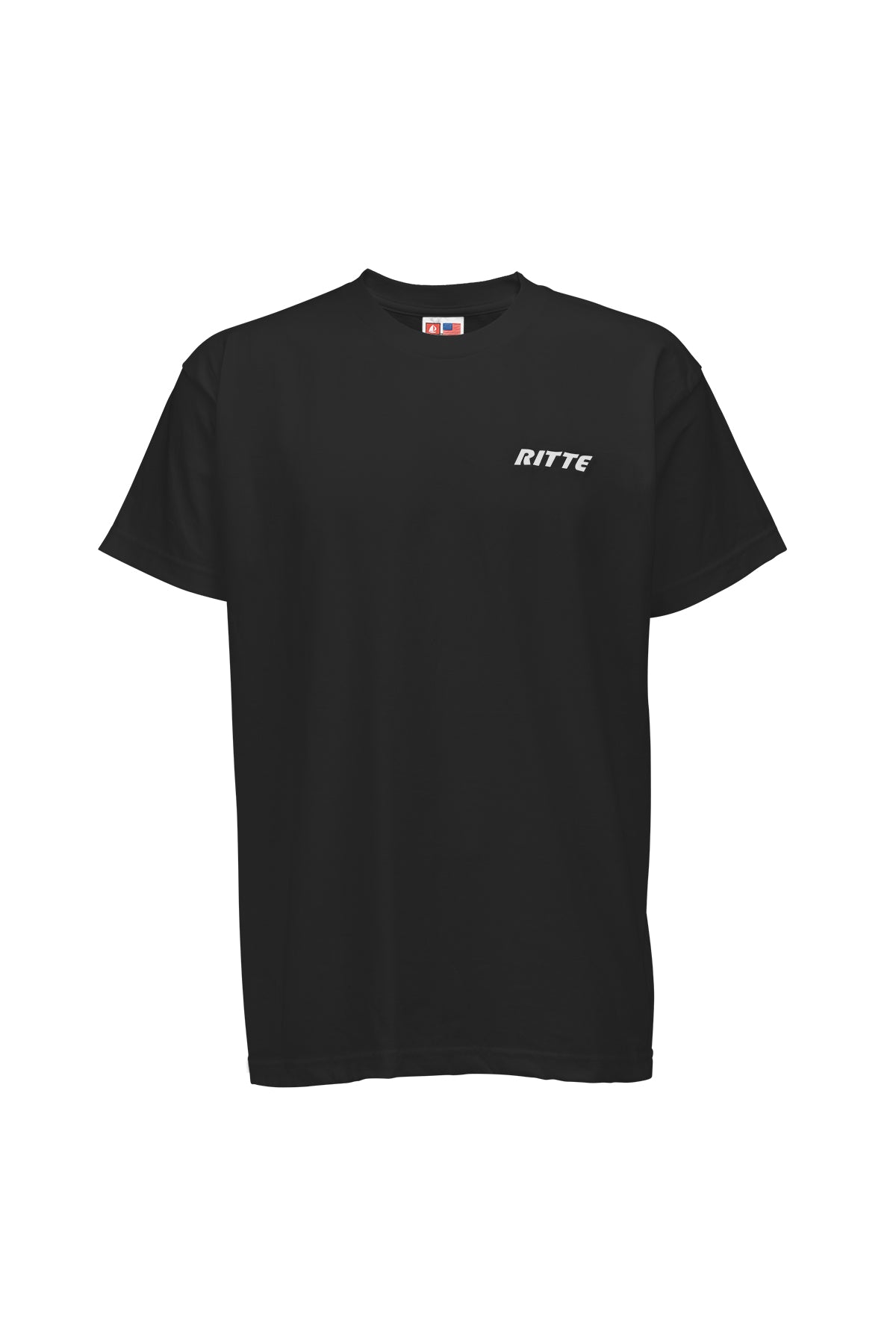 Embroidered Logo Tee - Black / S - shirt