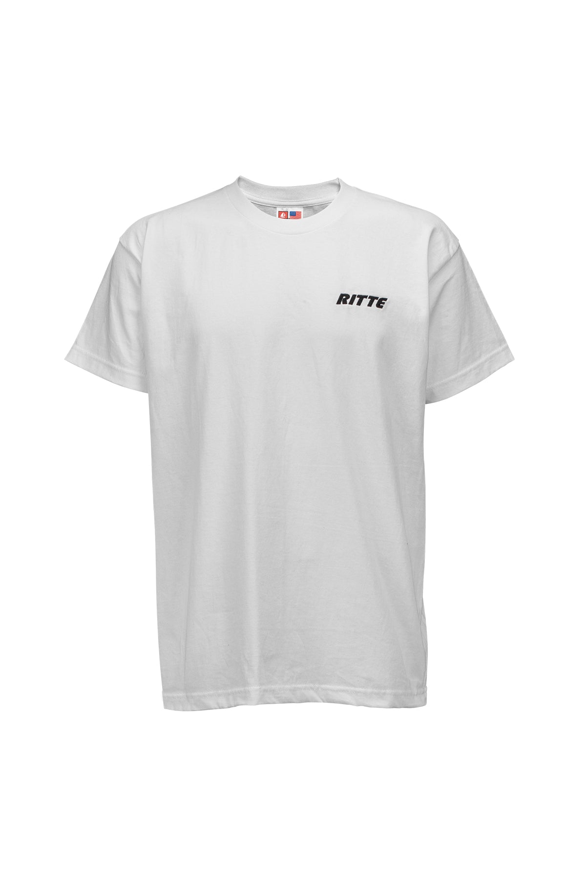 Embroidered Logo Tee - White / S - shirt